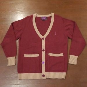One People Project Burgundy Cardigan L